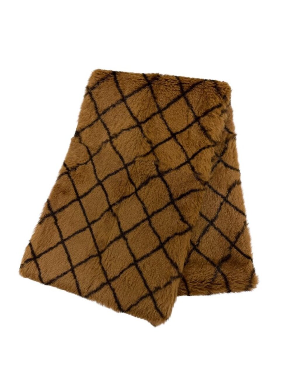 Chanel Vintage Wool Cotton Logo Embroidery Quilted Scarf